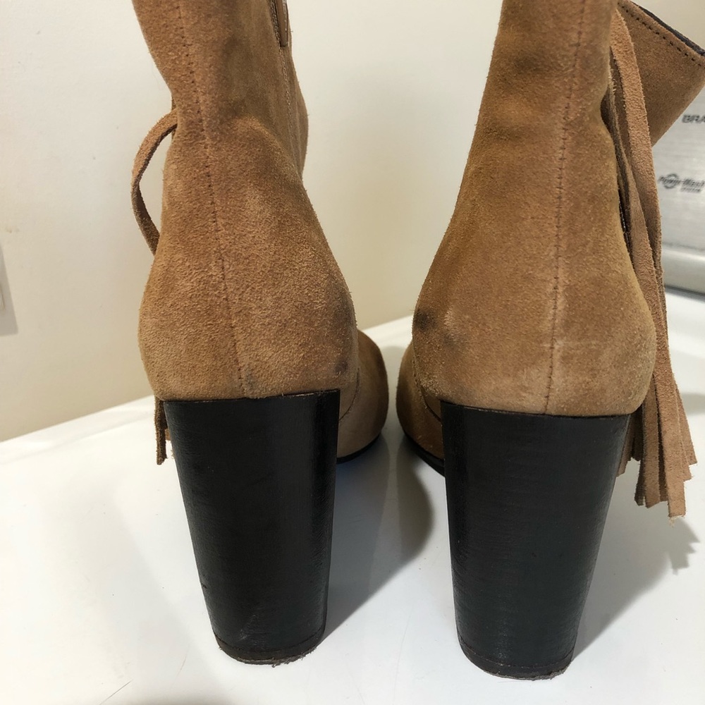 ASOS Park Lane Fringe Suede Boots 8.5 - Picture 3 of 11